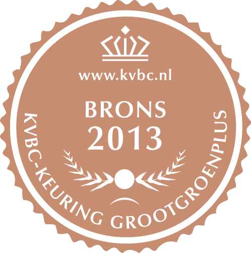Bronze Medal GrootGroenPlus 2013
